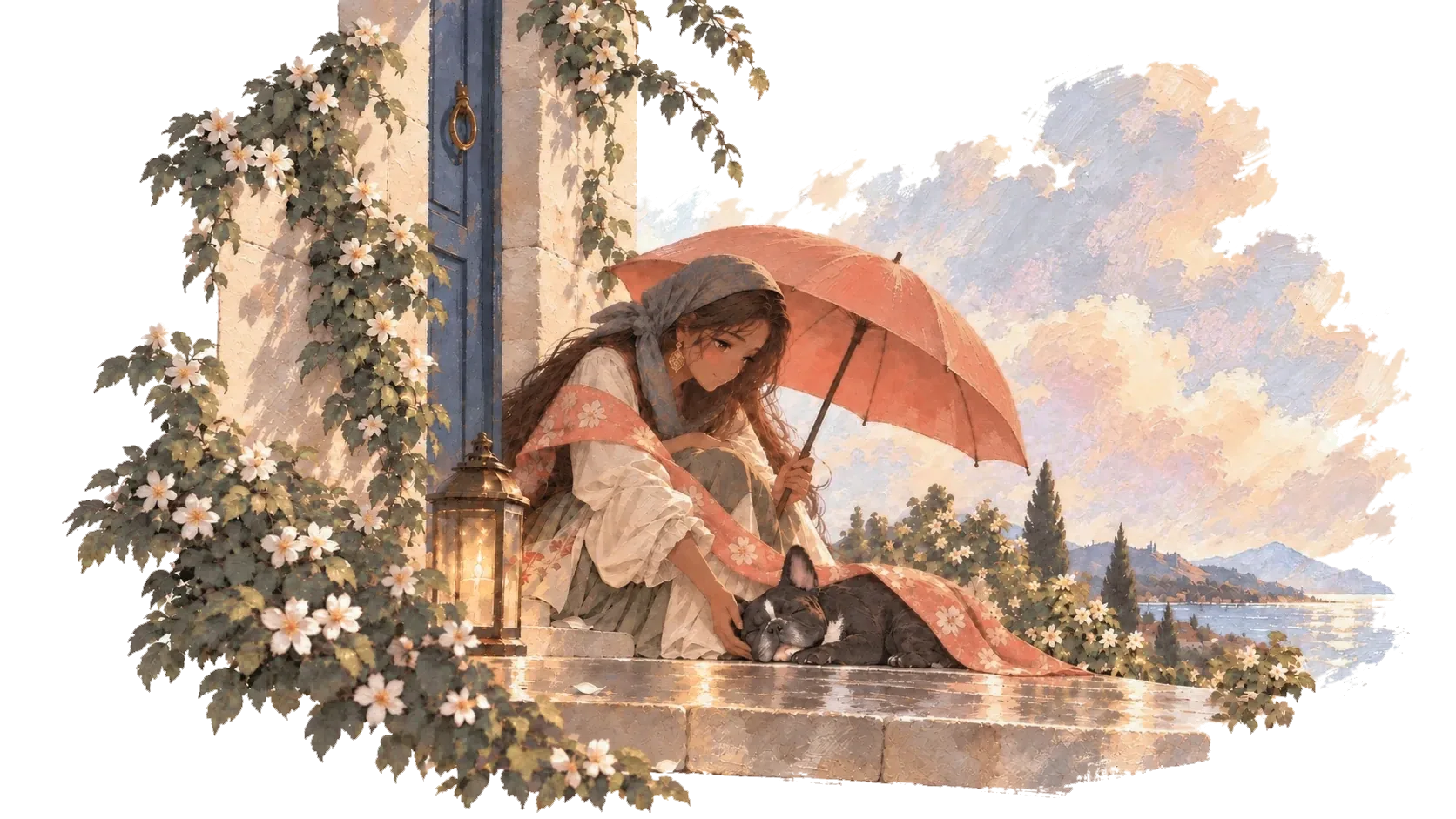 The Guardian, an illustrated scene