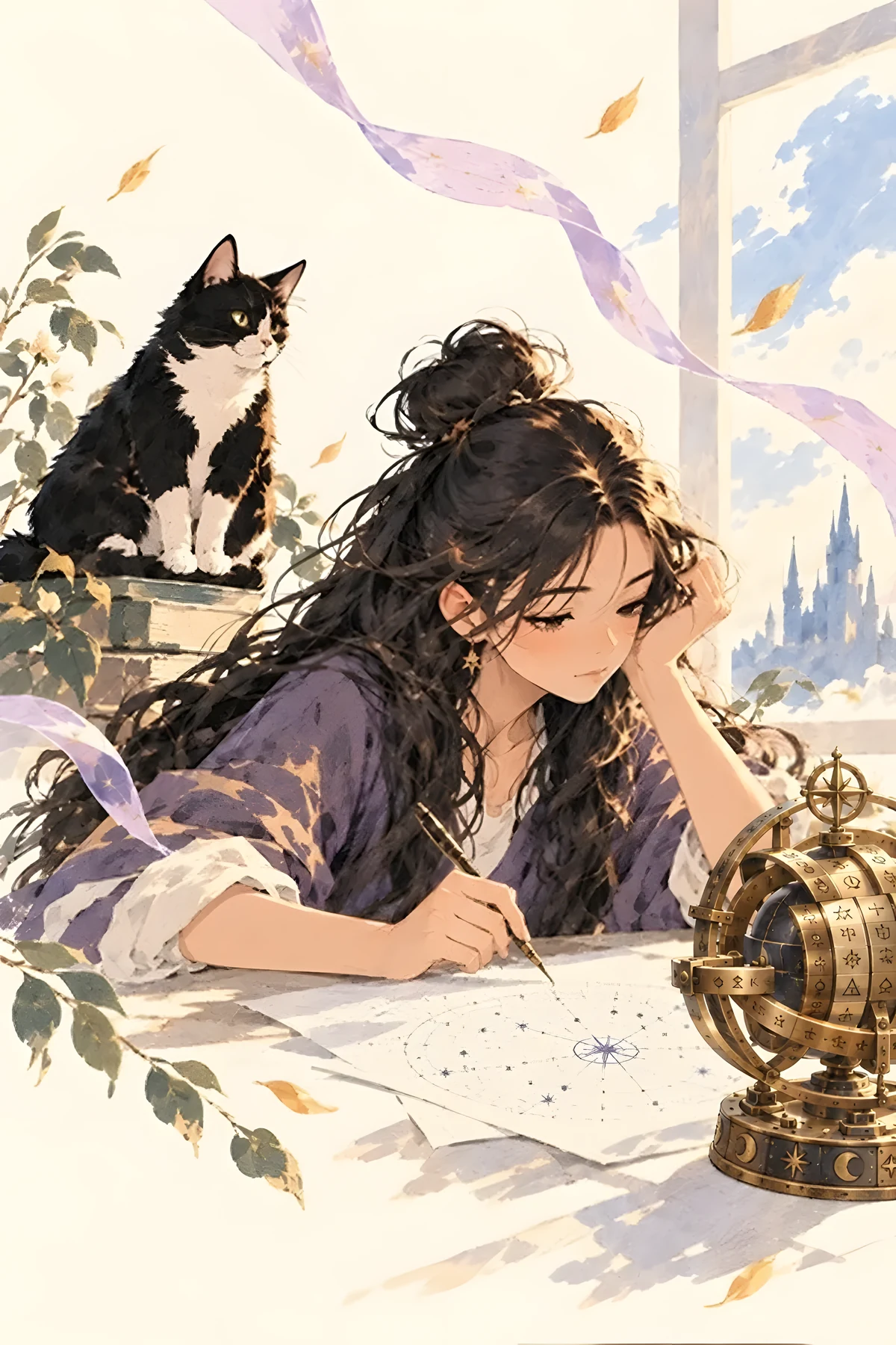 The Cipher, an illustrated scene